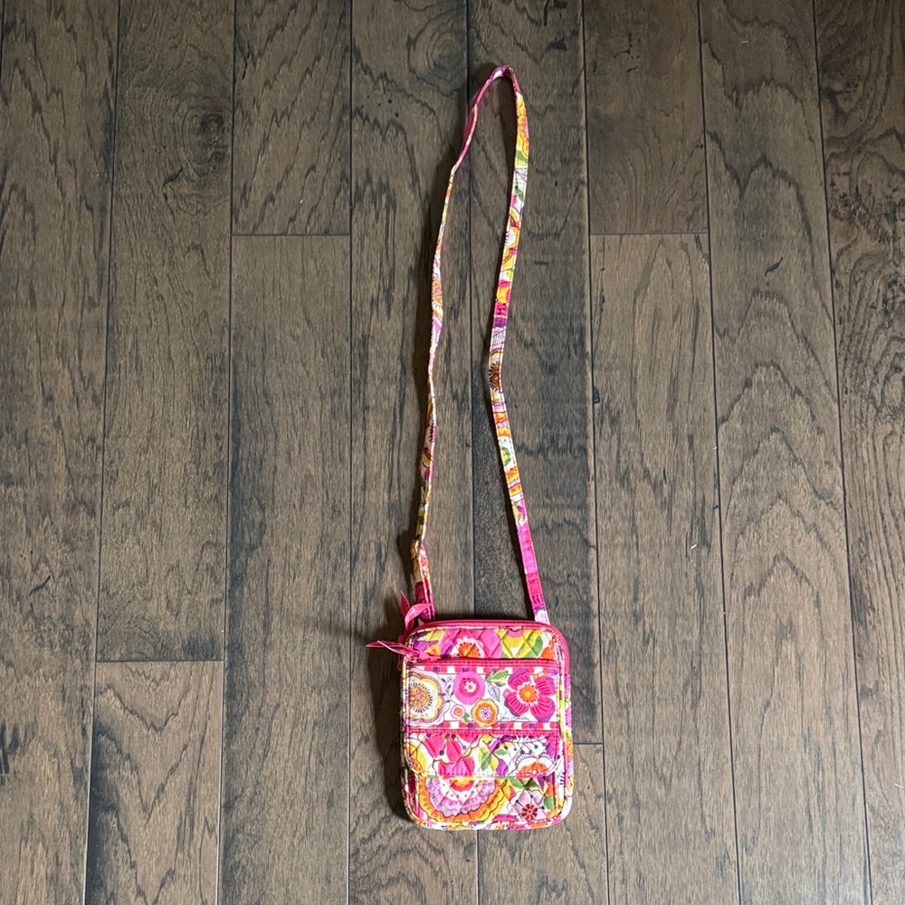 Vera Bradley Vibrant Pink Patterned Crossbody Bag
